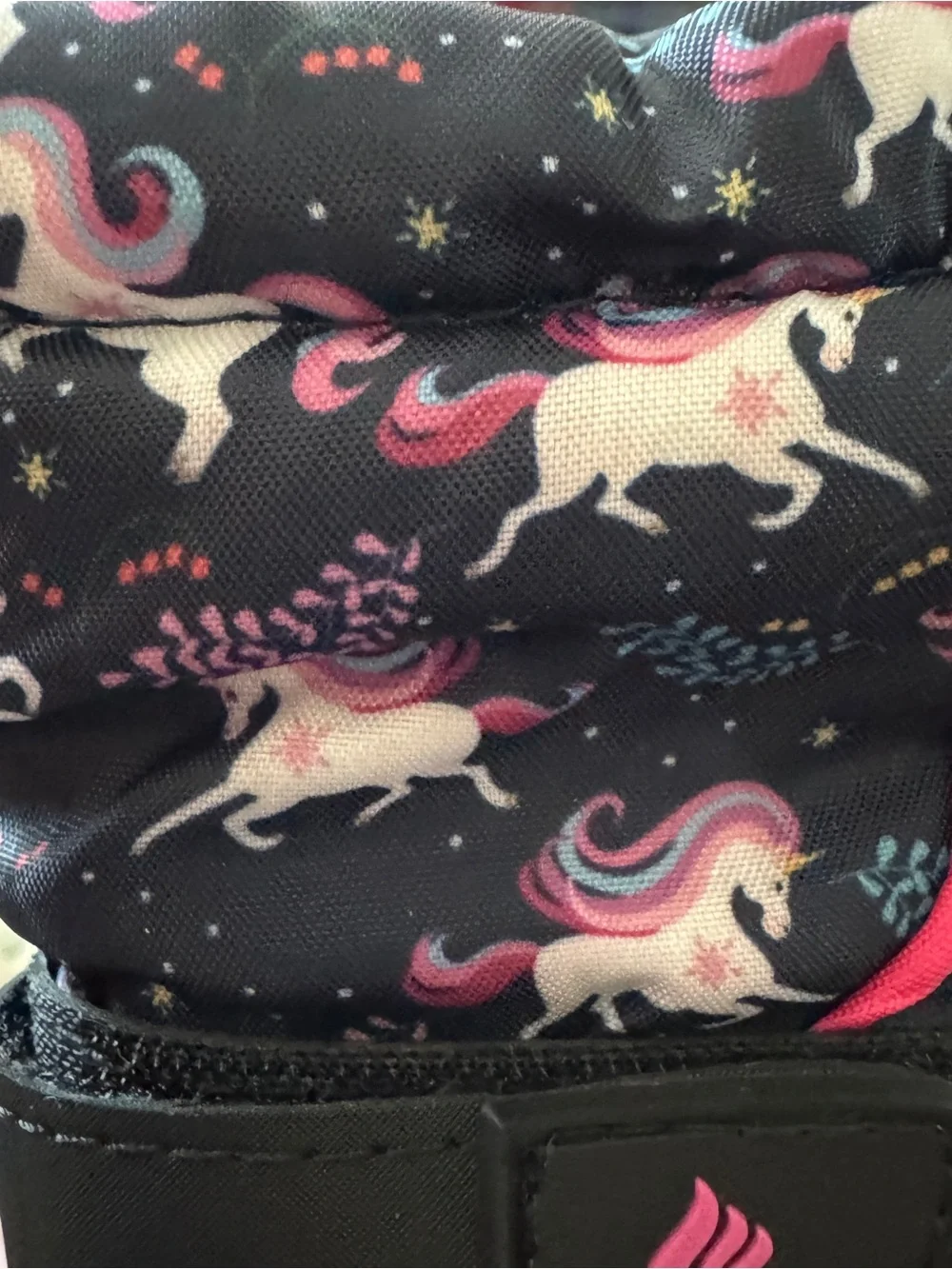 NWT Merence Toddler Girls Unicorn Winter Snow Boots - Size EU 23/24 (US 7/8)